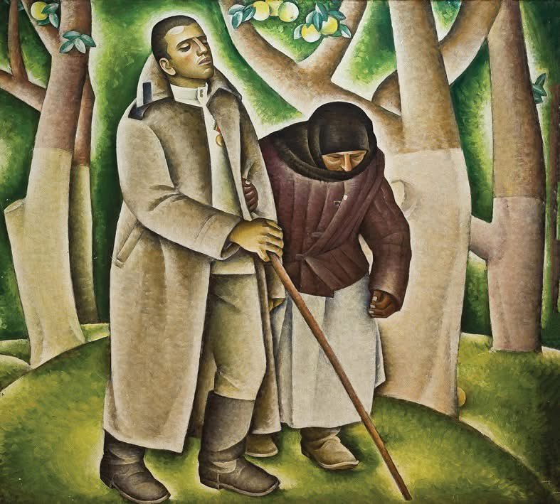 strategywoman's tweet photo. How could I not have seen that painting before?

Powerful.

🇺🇦 Ivan-Valentyn Zadorozhnyi
Let the Orchards Bloom, 1969–1970 https://t.co/wITPyDhWDX
