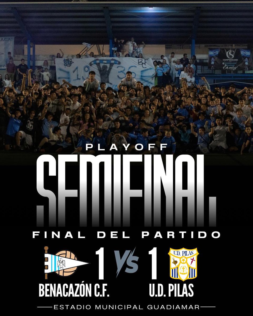 benacazoncf's tweet photo. ¡FINAAAAL! 
Finaliza el encuentro contra @UDPilas con un marcador de 1 - 1. 
Nos vemos a la vuelta.
#VamosMiBenaca https://t.co/mjP4xfhnKG