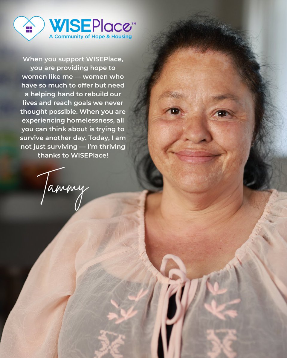 WISEPlace's tweet photo. Read Tammy's incredible story on our #WISEPlace website. #endhomelessness #storiesofhope
https://t.co/amKEGilRM2 https://t.co/x2vVTLvsle