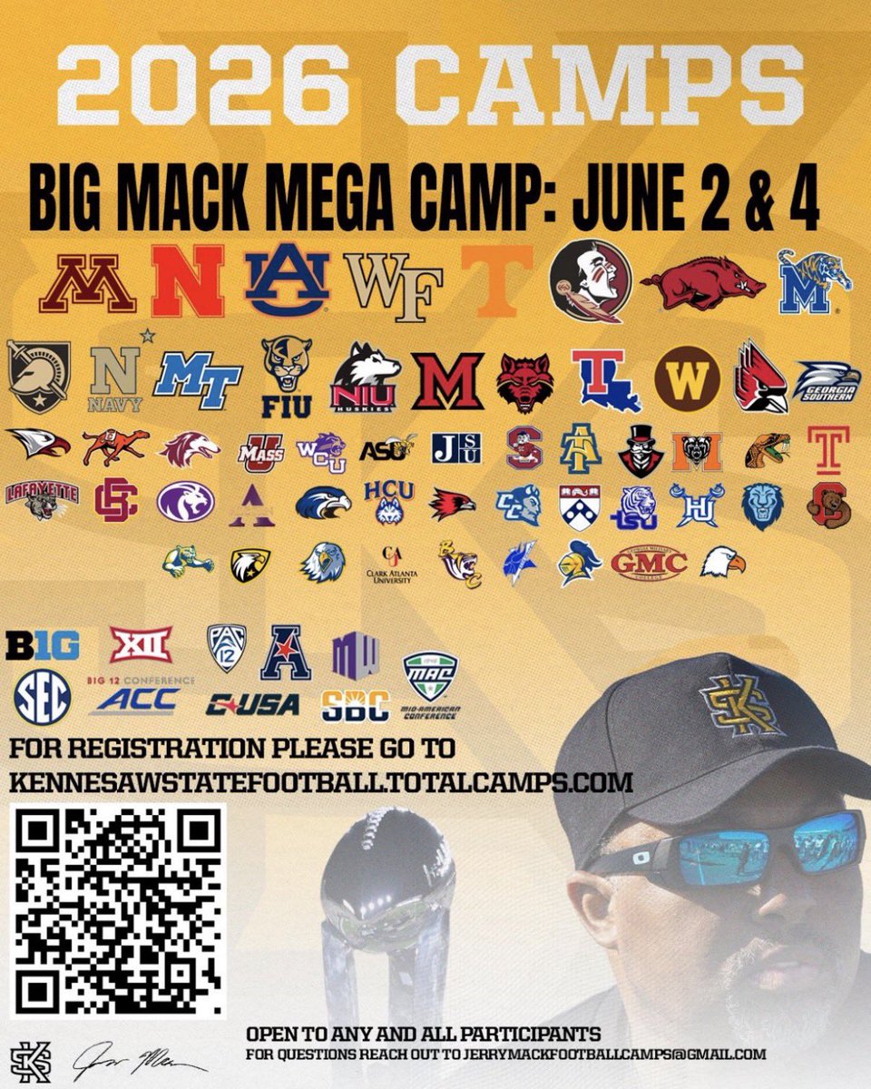 Isaiah2walker's tweet photo. I will be at @kennesawstfb Mega Camp June 2nd‼️ Would love to get in contact with coaches and to have conversations. Come check me out looking forward to every opportunity‼️ @SwickONE8 @RecruitGeorgia @CollinsHillFB https://t.co/XvPNGwZQOm
