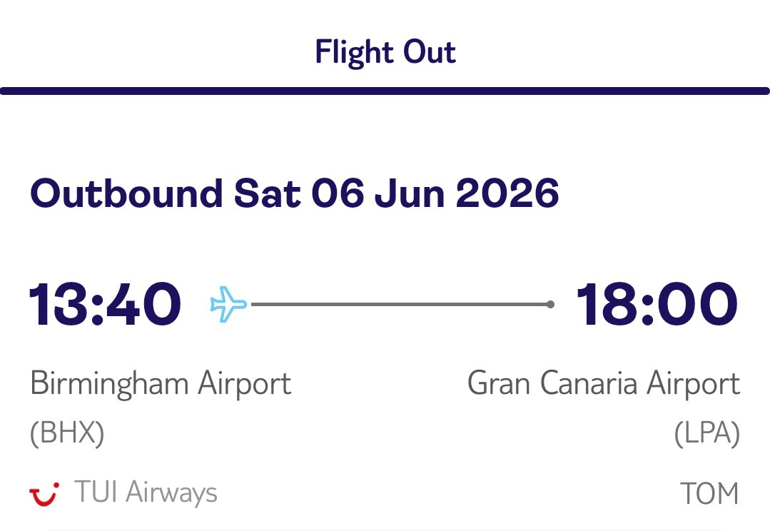 MattRayns's tweet photo. See ya later, Katy. Just popping to Gran canaria for 48hrs. 
Play off semi final flights, booked. https://t.co/srpmWMpxHU