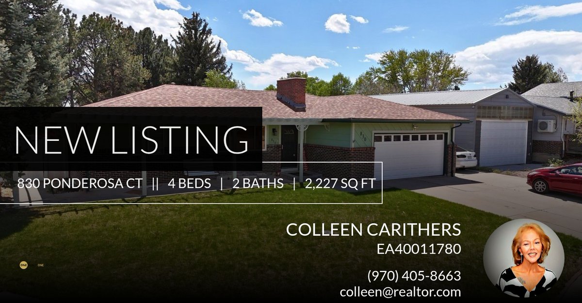 shesoldmine's tweet photo. 📍 New Listing 📍 Take a look at this fantastic new property that just hit the market located at 830 Ponderosa Ct in Eaton. Reach out here or at (970) 405-8663 for more information!

Listed by The Krafting Home Team

Colleen Carith... https://t.co/eJqWaJ2WXN https://t.co/UQFUT52svj