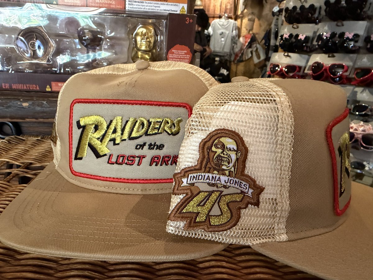 MouseInfo's tweet photo. New 45th anniversary RAIDERS OF THE LOST ARK hat ($32.99) is available in Adventureland Bazaar now https://t.co/XLSrbkYacc