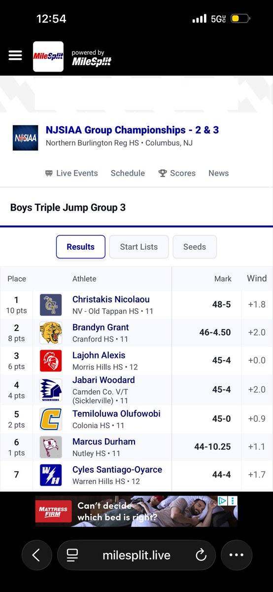 christakisn17's tweet photo. New Triple Jump PR and Group 3 State Champion‼️🥇 
48’5” 
Can’t wait to compete at State Meet of Champions
#trackandfield
#football
@nvot_track https://t.co/WvJXpaubdS