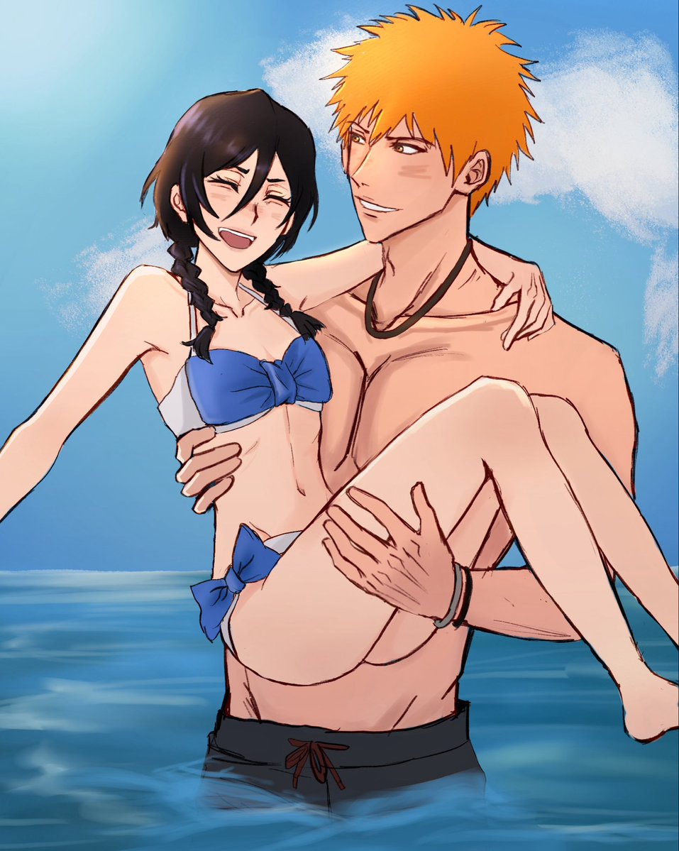 skyek88's tweet photo. Summer’s here woo!! Rukia has so many great summer looks but this ones my favorite the braids are so cutee
#BLEACH #ichiruki https://t.co/W6FUaEBRod