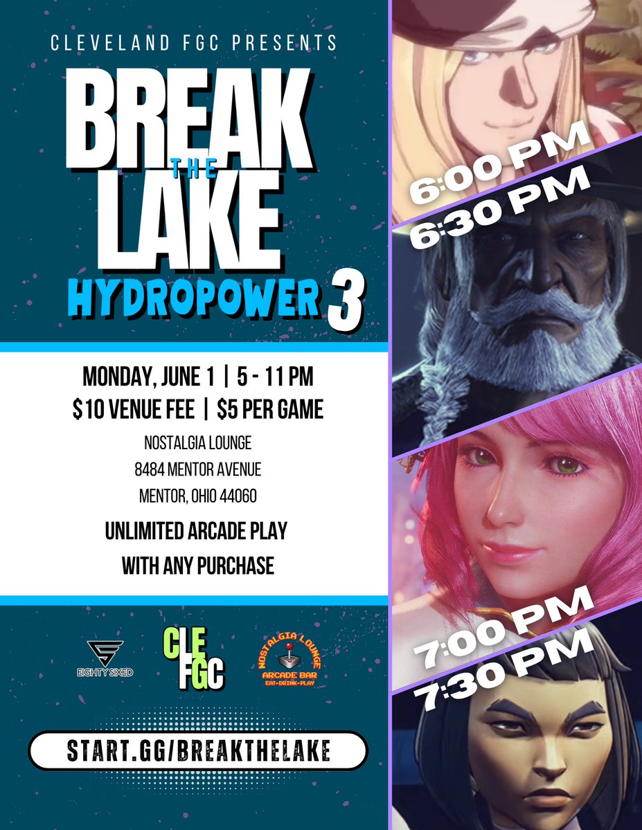 TheKompetitor's tweet photo. I registered for HYDROPOWER #3 https://t.co/0Ysa86aBWF 

6/1 🗓️ $10 to enter and $5 per game 

There are 2 @cleveland_fgc CLESports team sponsorships! For the winner of Street Fighter 6, and the winner of Guilty Gear: Strive

Invincible VS $50 pot bonus 

TEKKEN WORLD TOUR Dojo https://t.co/0J6aUxSjDH