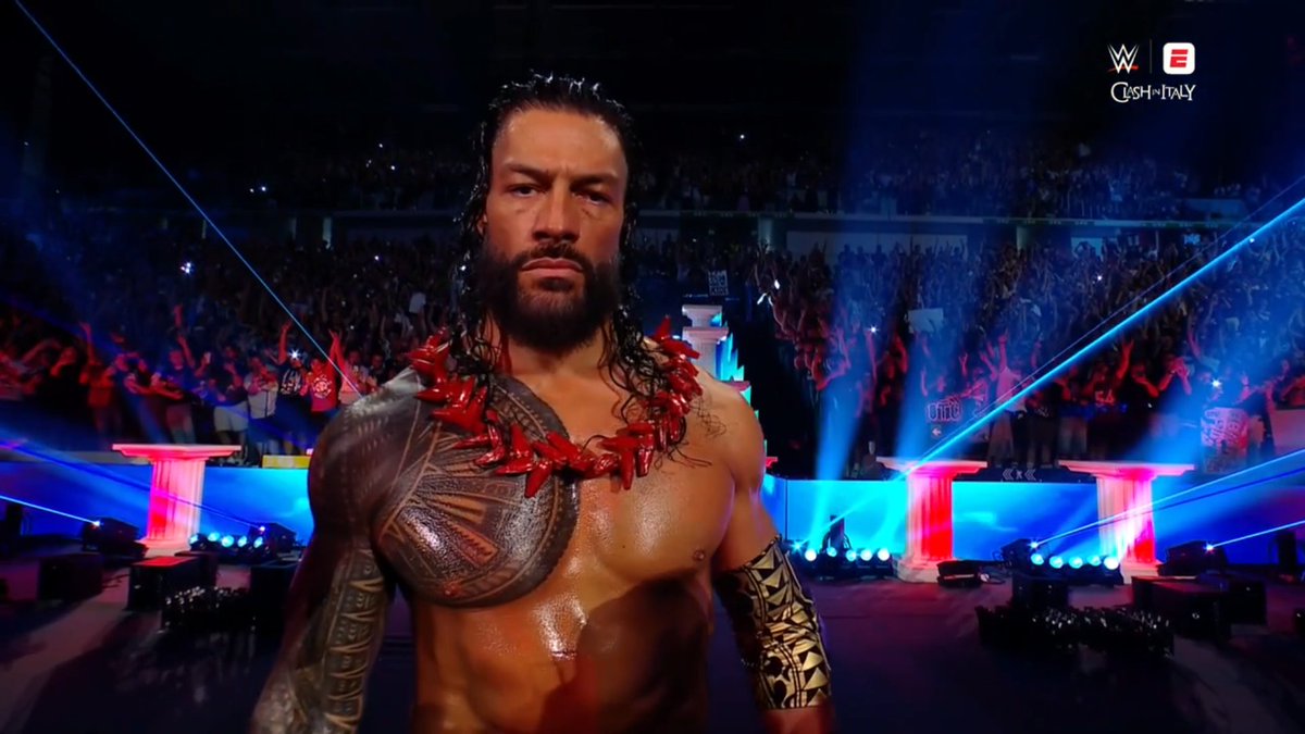 RomanRSource's tweet photo. #RomanReigns #RomanEmpire #TribalChief #HeadoftheTable #WWE #WWEClash https://t.co/KPCTD4sgxH