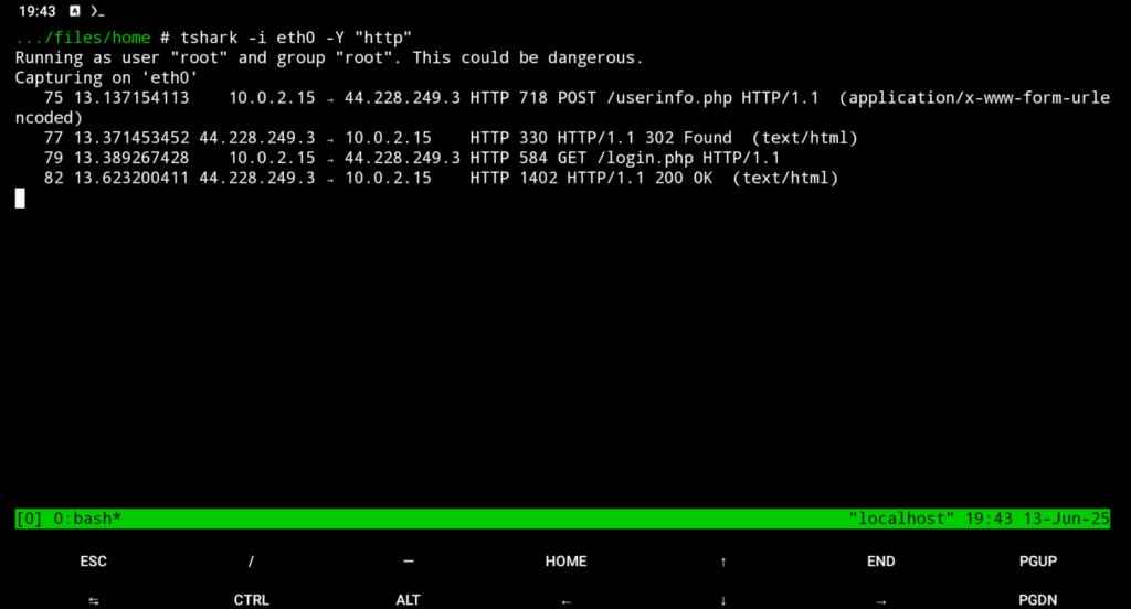 denizhalilT's tweet photo. Network Monitoring with Termux
In this article, I cover practical network monitoring with Termux, packet capture workflows for cybersecurity

https://t.co/O8dHOVlv2G

#CyberSecurity #Termux #AndroidSecurity #NetworkMonitoring #NetworkSecurity #Linux #tcpdump https://t.co/hdHkwlchPK