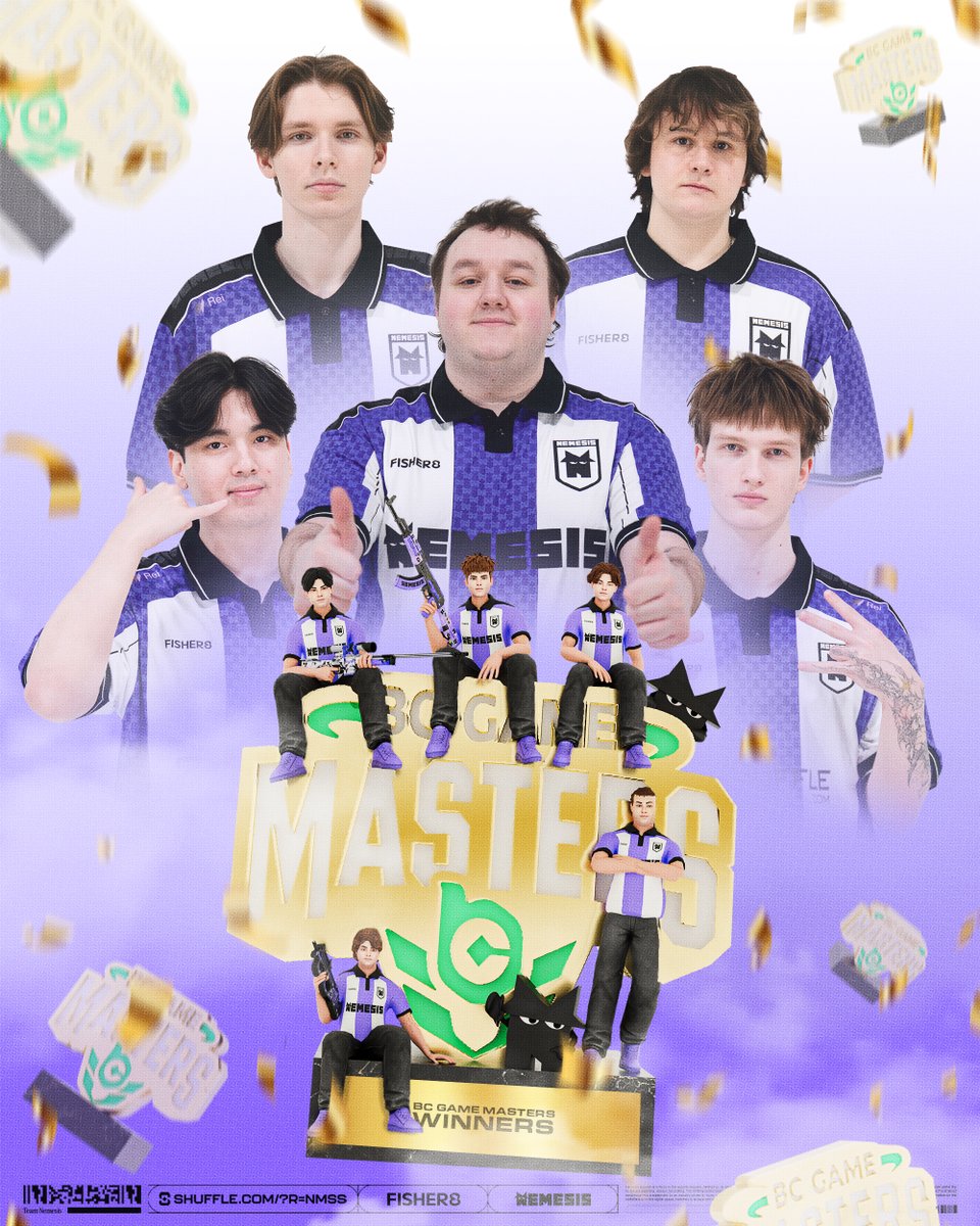 nmss_gg's tweet photo. WE ARE THE BC GAME MASTERS EUROPE S2 SERIES 2 CHAMPIONS 🏆

One down, more to go 💜

#WeAreNem #CS2 https://t.co/Yi4LW9Mz8F