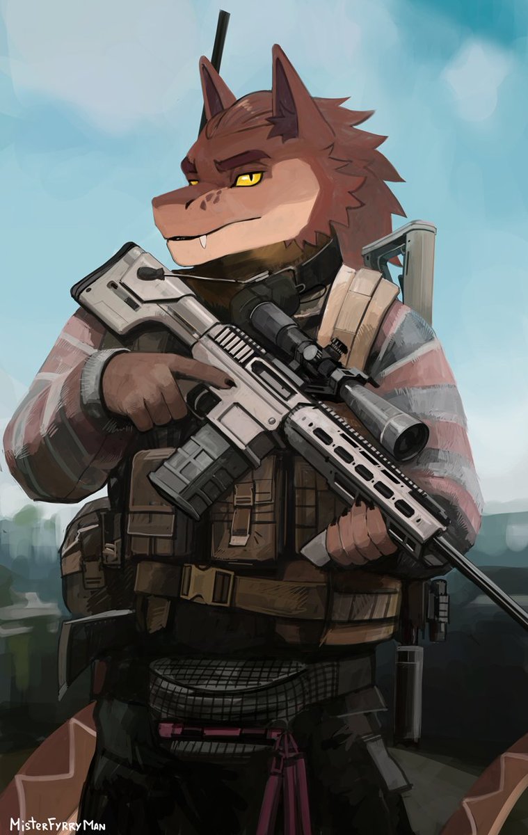 MrFyrryMan's tweet photo. Prepare for ...
Commission for RianJoseph
#furry #digital #escape_from_tarkov #military #gun https://t.co/o3nlxWvJpX