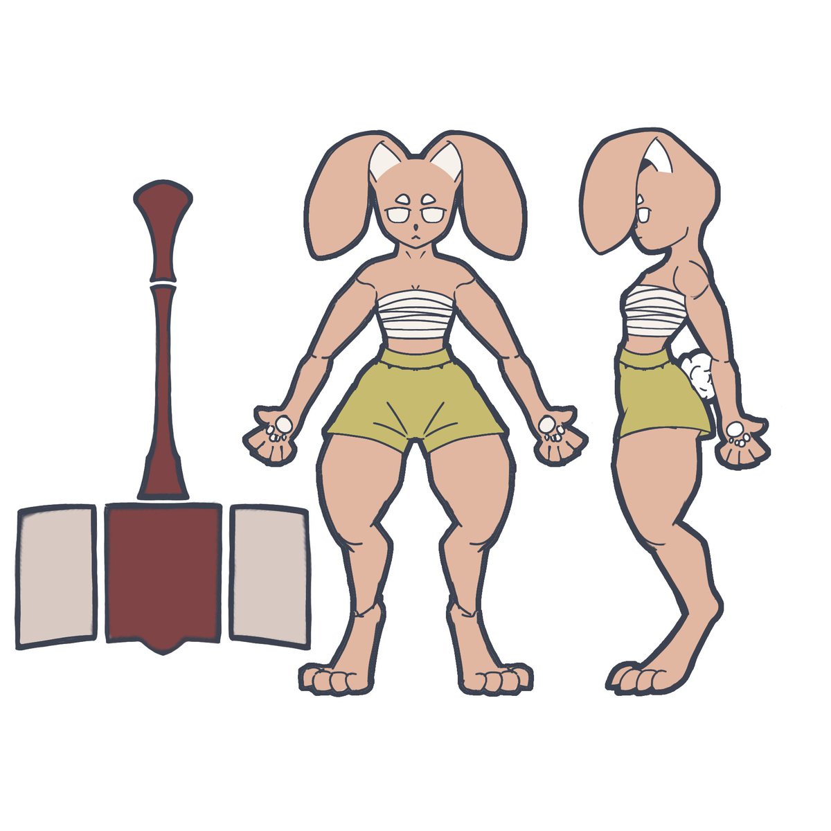 nohroko's tweet photo. Experimenting with a bunny character concept https://t.co/IdsdhhVukS