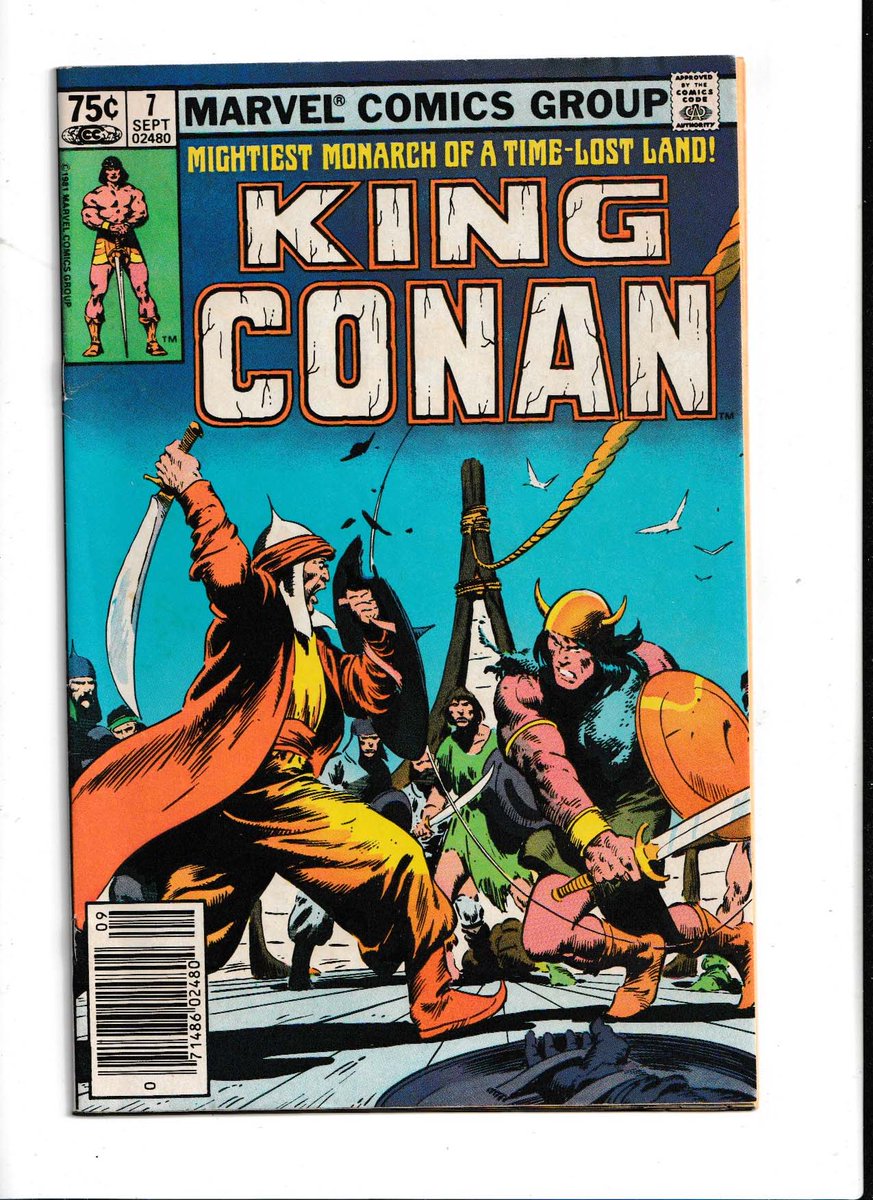 MakeMyComicRare's tweet photo. #KingConan #7 (1981) #JohnBuscema Cover, #RoyThomas Story, John Buscema Pencils, #NewsstandEdition, Featuring #RedSonja "A Clash of Kings" The comic book is in 6.5 Fine+ condition. All comics are shipped in a bag, back board, with a tracking number, and in a heavy duty Gemini Comic Flash Mailers. Key Comics Gemini Comic Flash Mailers help prevent damage to your comic books. https://t.co/i3le55kmWh @rarecomicbooks Website Link In Bio Page If Applicable. SAVE ON SHIPPING COST - NOW AVAILABLE FOR LOCAL PICK UP IN DELTONA, FLORIDA #KeyComicBooks #MCU #MarvelComics #MarvelUniverse #KeyComic #ComicBooks #FirstAppearances #1stAppearance #KeyComics #Action #Adventure #Superheroes