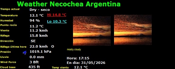 Weather Necochea Argentina tweet media