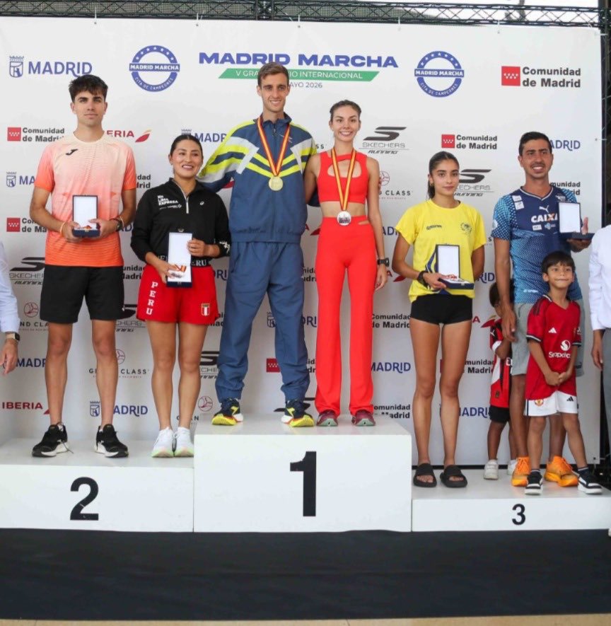 COM_Mexico's tweet photo. ¡HISTÓRICA Y GIGANTE! 🇲🇽🏃‍♀️💨

La marchista mexicana Alegna González brilla con luz propia en Madrid 🇪🇸 y se lleva los aplausos del mundo tras registrar un tiempazo de 44.03 min en los 10k del V Gran Premio Internacional Madrid Marcha 2026.
¡Deja tu ❤️ de orgullo! https://t.co/MrwkdO5x3e