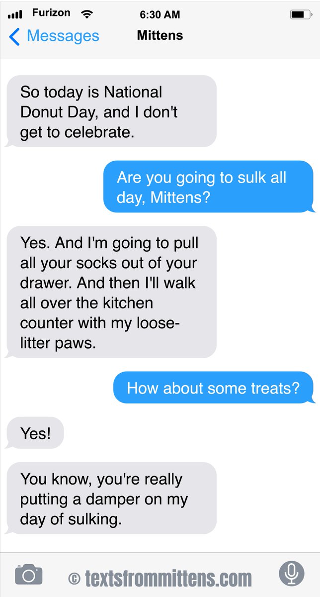 TextFromMittens's tweet photo. NEW Daily Mittens: The Donut Day Edition
More Mittens: https://t.co/H7MiSggw4f #textsfrommittens #webcomic #webcomics #texts https://t.co/btRBYgRdBN