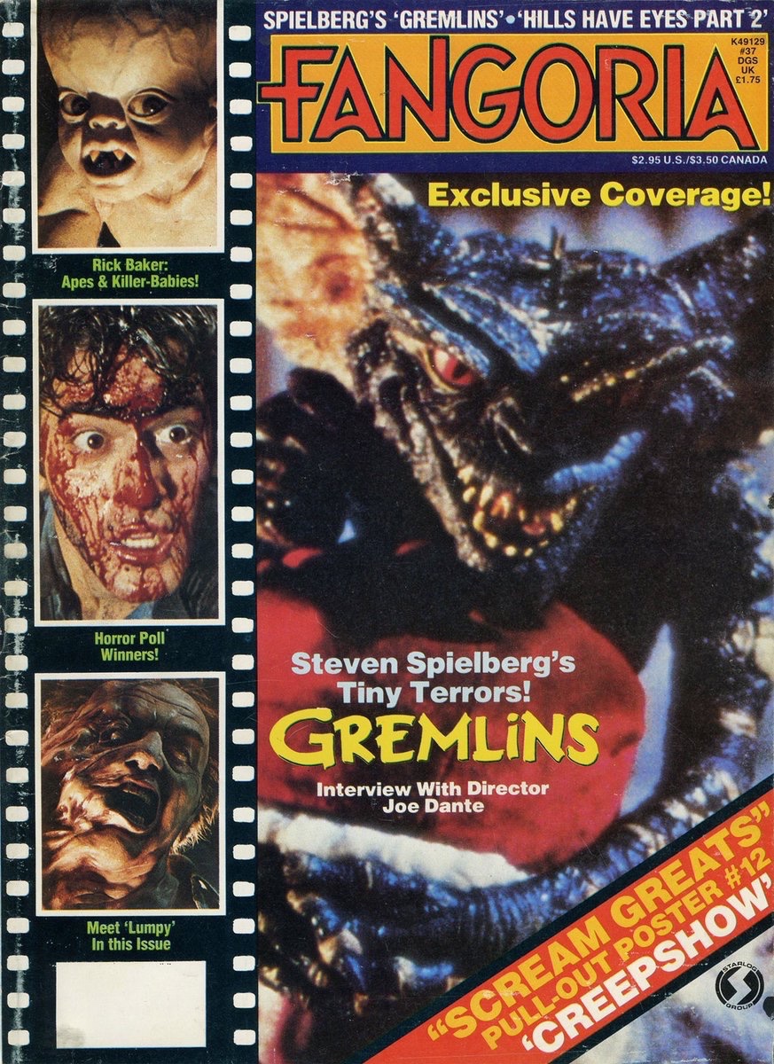 EugWSerra's tweet photo. On June 8, 1984, GREMLINS was released! #Gremlins #Gizmo #Stripe #ZachGalligan #PhoebeCates #JoeDante #DickMiller #HoytAxton #FrancesLeeMcCain #PollyHolliday #HowieMandel #KeyeLuke #JudgeReinhold #FrankWelker #PeterCullen #MarkDodson #StevenSpielberg #JerryGoldsmith #Fangoria https://t.co/XwRvABoSRX