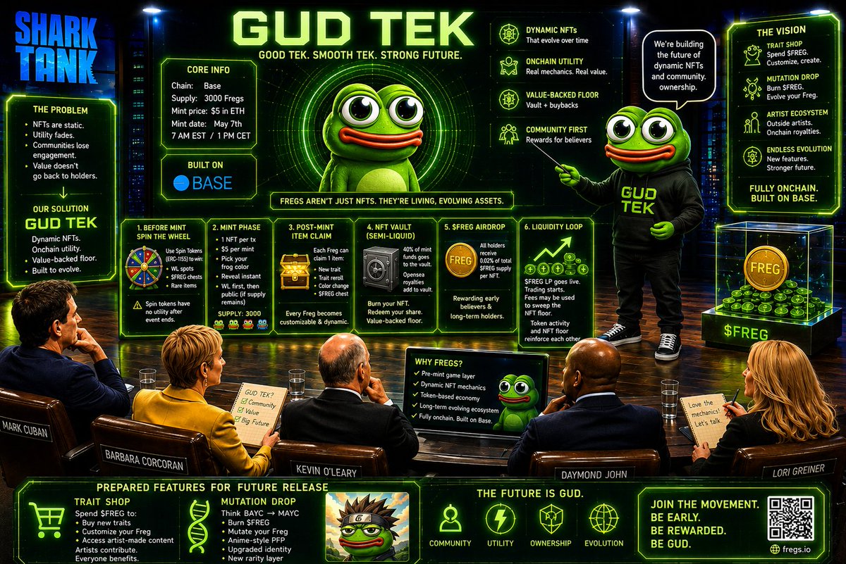 solxsei's tweet photo. Everyone's saying GUD TEK, but nobody explaining why it is GUD TEK from @Fregs_io on @base https://t.co/7OVTdqAz5I