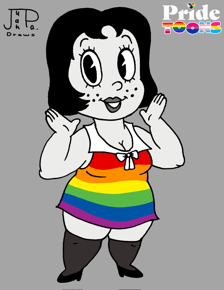 JuanpaDraws's tweet photo. Toot Braunstein, she's heteroflexible 🏳️‍🌈 #DrawnTogether #PrideMonth #Viacom #Pride2026 #ComedyCentral #Paramount https://t.co/5NRGp3ke5s