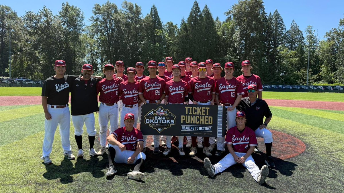baseballcanada's tweet photo. 🎟️ TICKET PUNCHED!

These teams have secured their spot in The Road to Okotoks to compete for The Morneau Cup in July!

BC Qualifier Teams Advancing:

- Abbotsford Cardinals
- Langley Blaze
- Victoria Eagles
- UBC Thunder

 #BaseballCanada |  #RoadToOkotoks https://t.co/0GBGHxRC5h
