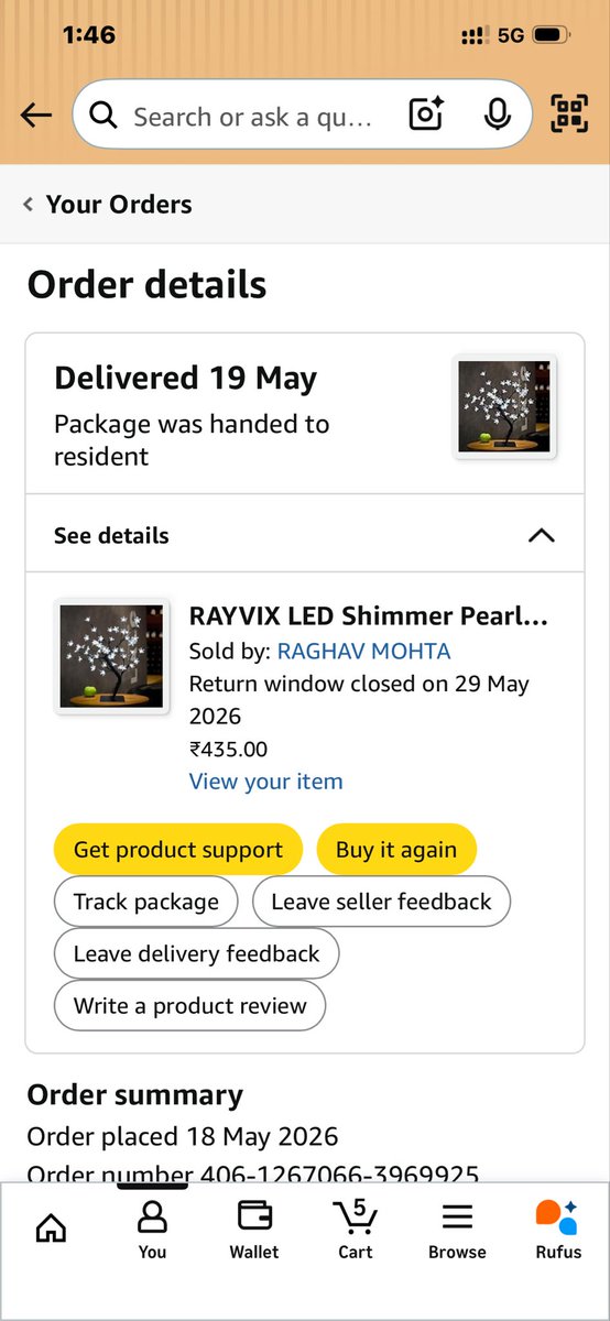 chitreshdas2458's tweet photo. @amazon @amazonIN @JeffBezos Hi  I purchased a lamp on 19th may it was written it’s touch control on the description and the product I received it’s a simple lamp now from today it’s continuously blinking what to I do with this nonsense product .stop making fool I need refund. https://t.co/CWWiJSJAA3