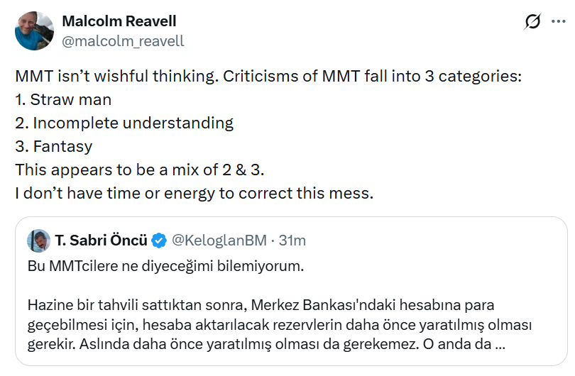 KeloglanBM's tweet photo. Steve @ProfSteveKeen, Matias @NakedKeynes, Louis-Philippe @Lprochon, Frances @Frances_Coppola and a few others. 

What say you about this?

MMT is not wishful thinking. It is an abstract theory. It gives us information about what could be. But it is not what is, even in the UK. https://t.co/LY08NlUVA3