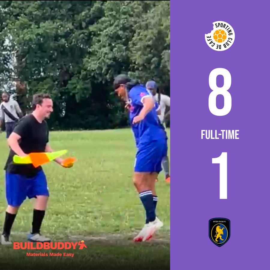 SCDC_FC's tweet photo. All fun and games today as we wrapped up the season with an 8–1 win over @InterCrossFC on the final day. A great way to finish, and we’re already looking forward to next season! ⚽🔥
#updecafe #buildbuddy
@WESFA_Football @buildbuddy_uk https://t.co/JsMICK9mgt