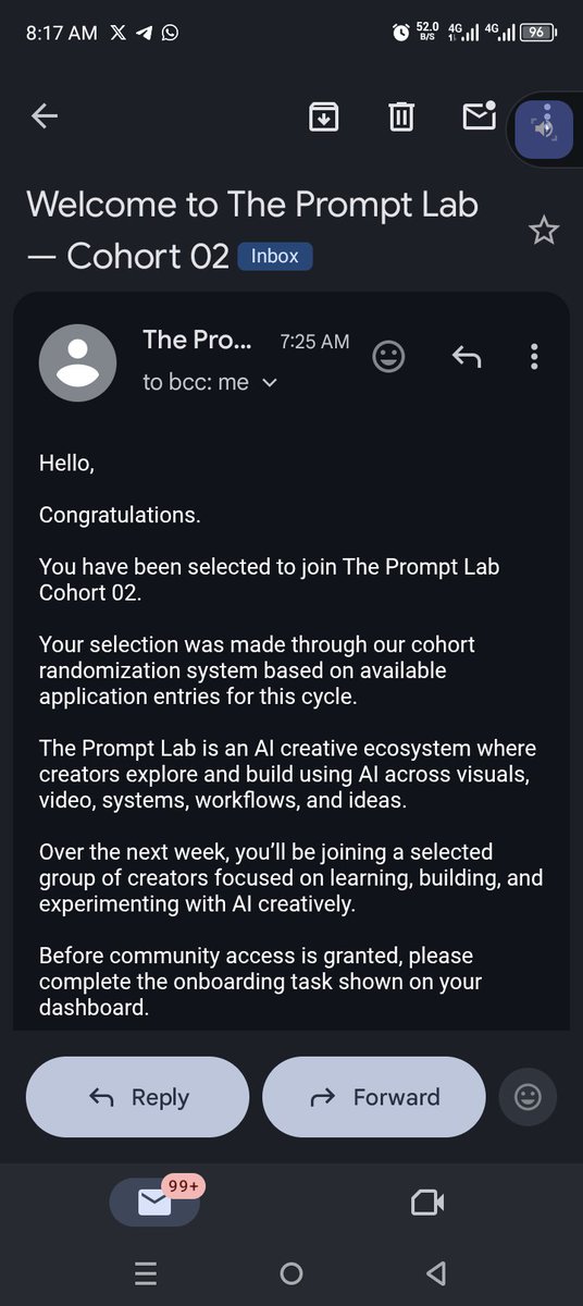 Kadocrypt0's tweet photo. I just got accepted into cohort 2 of @thepromptlab_ai. 

Looking forward to learn and become better at what I love doing. 

Thanks prompt lab for the opportunity. https://t.co/KB55cgwKfQ