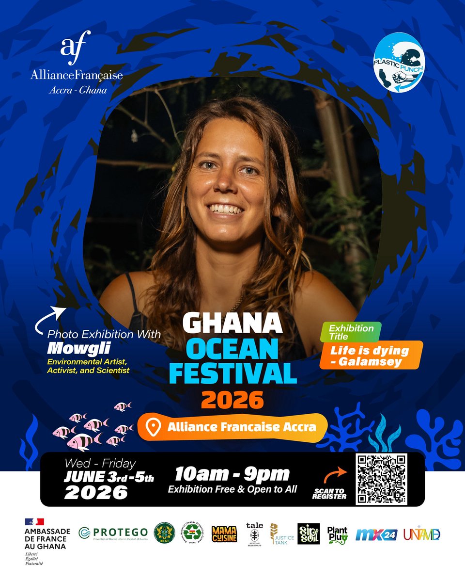 AF_Accra's tweet photo. We invite you to attend "Life is dying – Galamsey," a vital photo exhibition documenting the profound ecological shifts in Ghana’s Western Region.

Event Details:
Dates: Wednesday, 3rd June – Friday, 5th June 2026
Viewing Hours: 10:00 AM – 9:00 PM 
Accessibility: General Public https://t.co/fkcMVIauOc