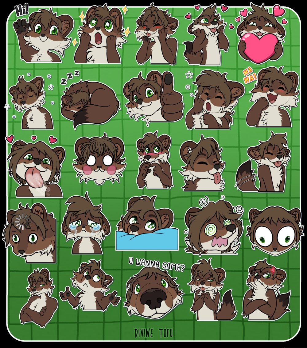 illyADo_'s tweet photo. Like any furry, stickers are always a must.

Big new batch of stickers I finally got for both my Discord and Telegram! 🧡 https://t.co/hFAixValS7