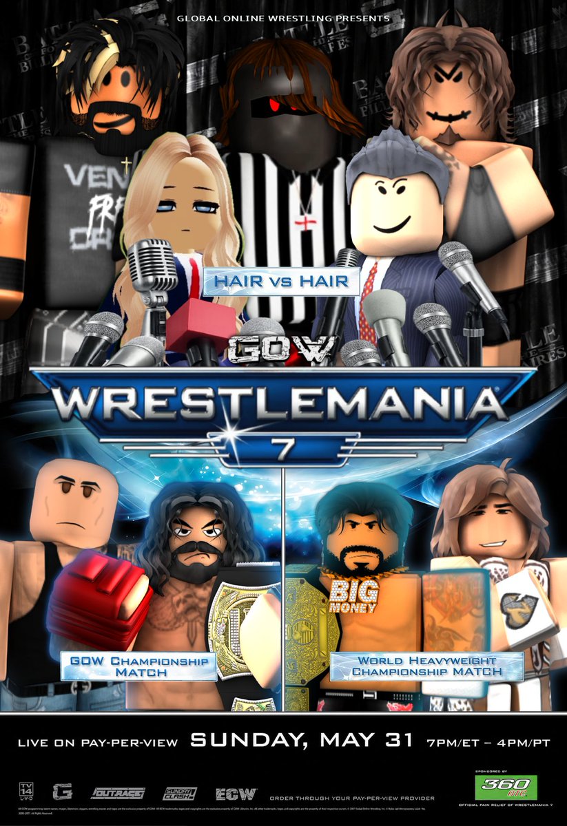 GOWRBLX's tweet photo. GOW WrestleMania VII 📷🔥(Thread) https://t.co/L5IZeTQ96m
