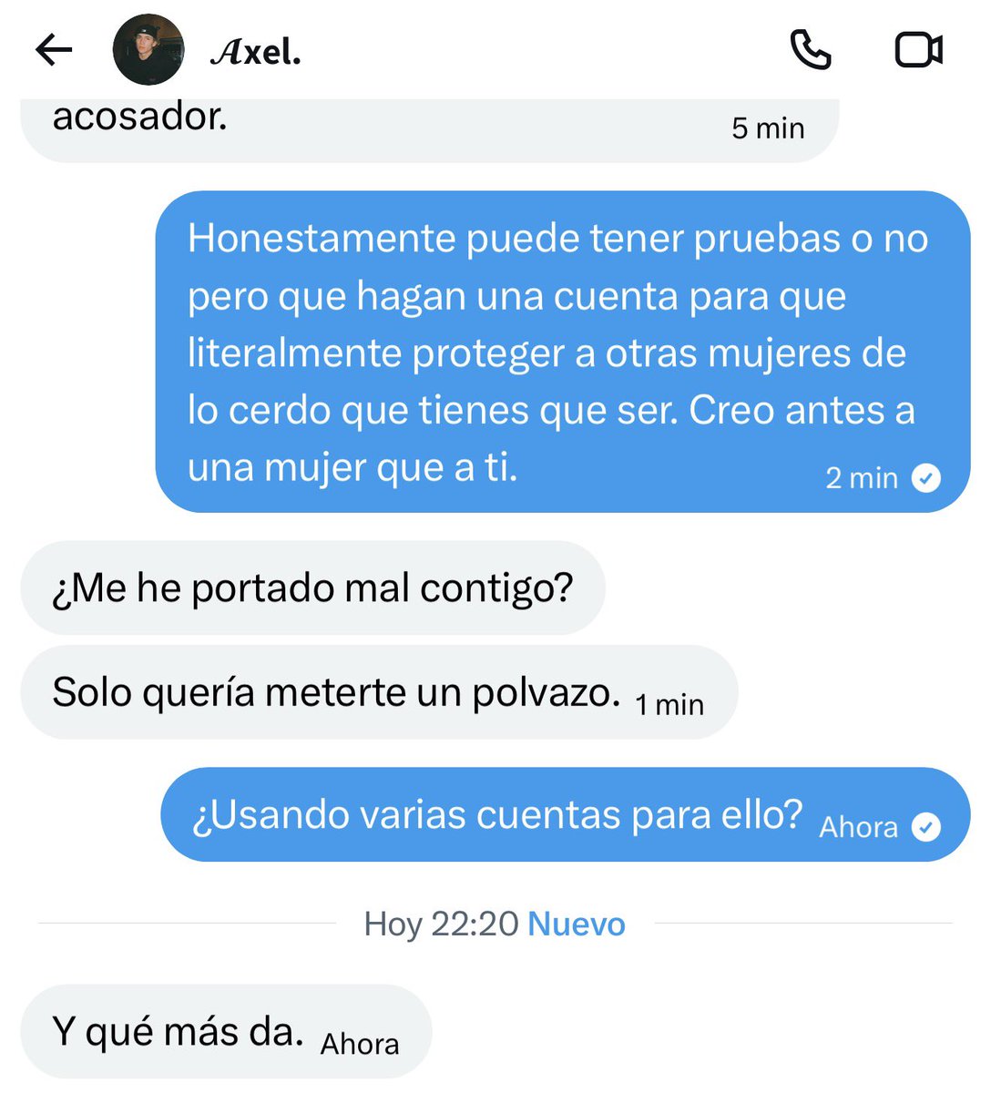 notequeremosaca's tweet photo. No, no soy resentida ni tampoco te tenía ganas como lo quieres hacer ver. Sólo soy una mujer que sufrió tu acoso, que agarró bríos de otras chicas que también fueron acosadas. 

Abajo dejo algunas experiencias de otras "resentidas"

 @boyyxnnfire ,  @n0crueltm , @dontevilformore https://t.co/Dy5dwcXX28