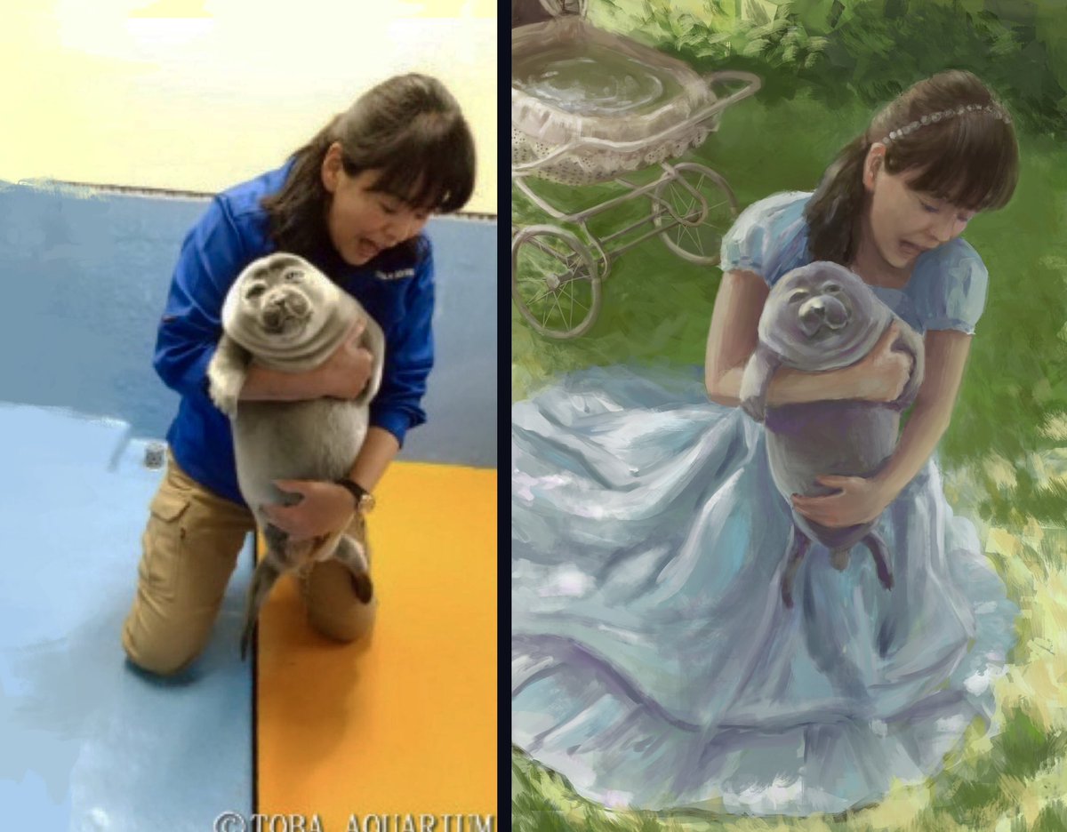 fat_nerpa's tweet photo. reference VS painting https://t.co/DRMjIhlOxo