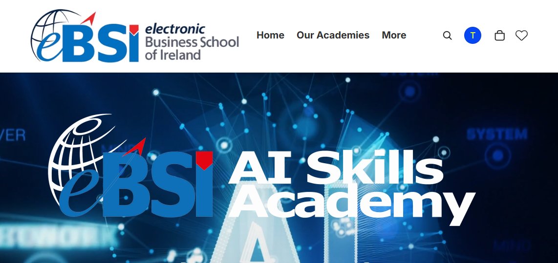ThomasSmithebsi's tweet photo. Welcome to eBSI AI Academy - The official page of the electronic Business School of Ireland dedicated to all things AI!  Here you will learn about new technologies, new trends, tips and tricks and our suite of CPD Certified AI Courses available for you at https://t.co/IXapflnn6Z https://t.co/gEvO6V0wjm