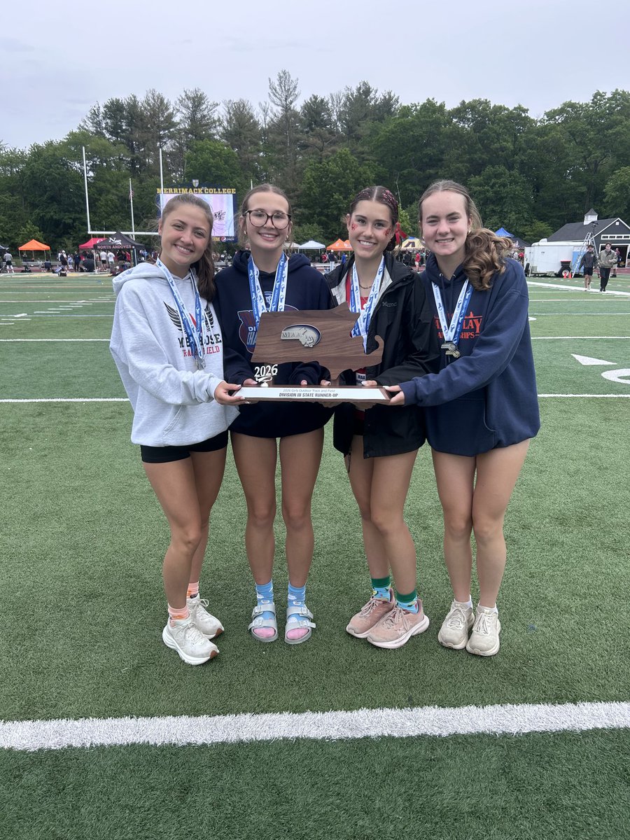 MHSathletix's tweet photo. Congrats to our newest State Champions! D3 MIAA Track &amp; Field: Shot Put, 4x100 &amp; 4x800! Well done ladies! (Courtesy Photos)#MelrosePS https://t.co/ppTTDt1IIk