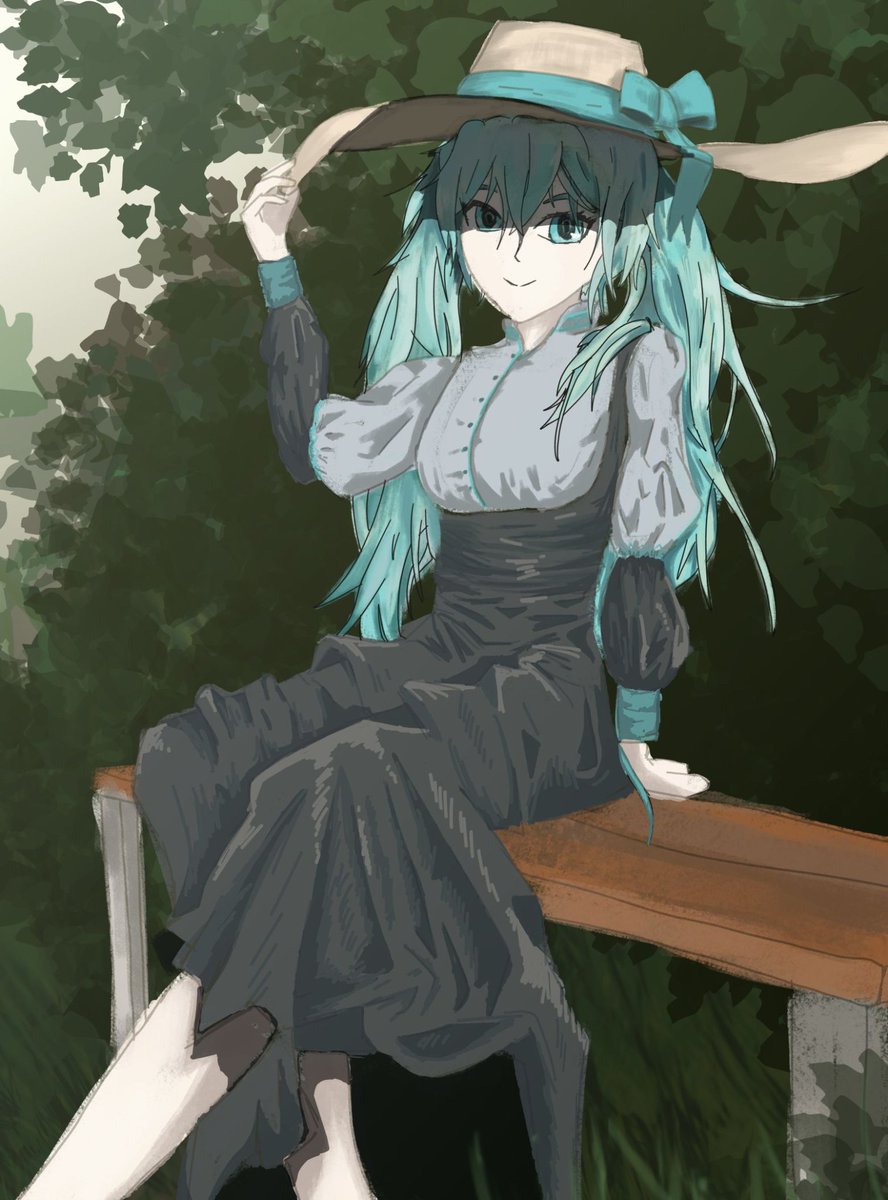 Twarza_'s tweet photo. Summertime #miku https://t.co/1slEAMla5k