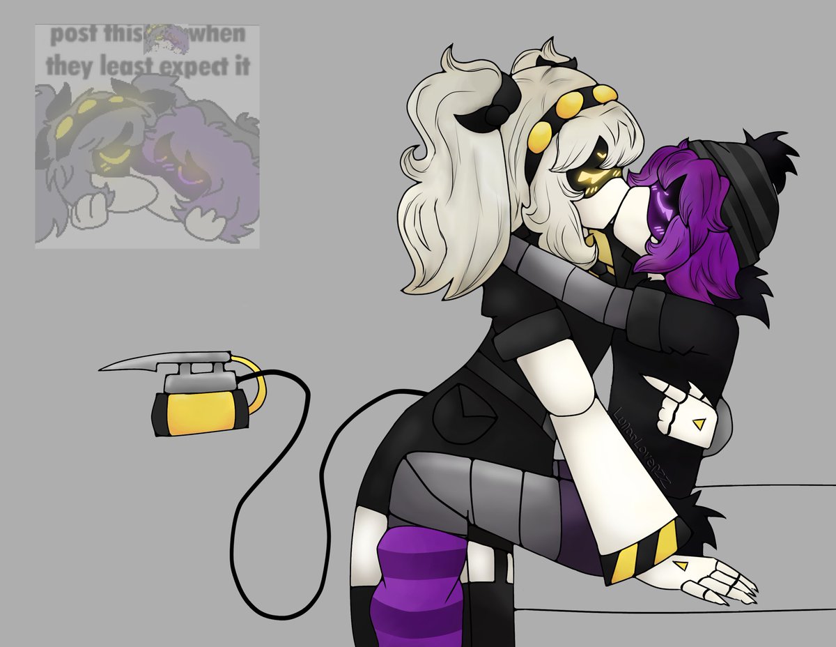 O1lPastelzz_16's tweet photo. Thank you for 150 followers!! 
*throws my evil yuri at you*
#Murderdrones #Juzi #Mdtwt https://t.co/WIPhjdvr6h
