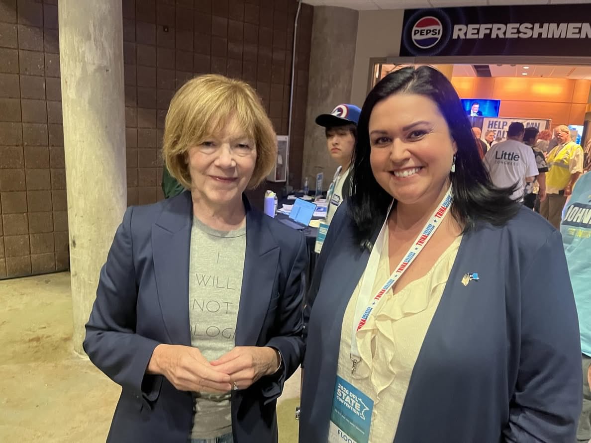 TrinaCongress's tweet photo. Day two of the DFL Convention. What an honor to be surrounded by incredible leaders from our great state.  Addressing thousands of people as your DFL endorsed candidate who will defeat Pete Stauber in November was a highlight. Experience.  Leadership.  Grit.  READY ON DAY ONE! https://t.co/M9c2MvvjQw