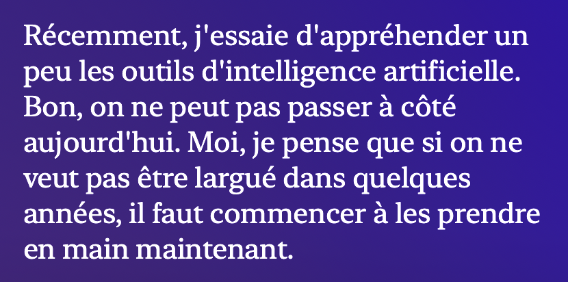 VladFuneste's tweet photo. @alfaca Vous savez que c'est crédité les vidéos ? Et vu le travail de @QuentinBrre , et oui, il utilise un peu d'IA (il l'a reconnu lui-même dans un podcast
https://t.co/KOZqPqJQrK ).
Mais du moment que ces avouer et valide par le vidéaste ou est le problème? https://t.co/bZzuvieyA6