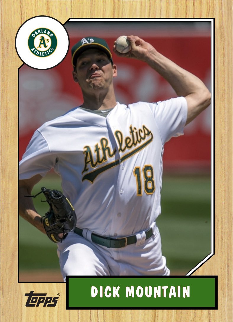 MTG_Baseball's tweet photo. @GuntherEagleman Might be a long shot, but some know him as Rich Hill, but we know he’s really Dick Mountain https://t.co/rcja9b5kGW