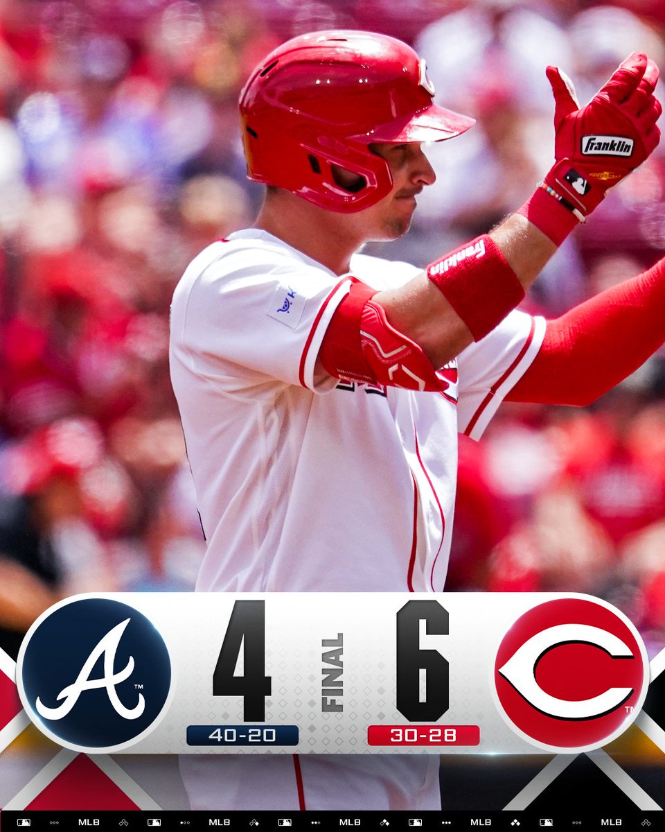 MLB's tweet photo. JJ Bleday drives in 2 runs and the @Reds salvage the series finale! https://t.co/ktQaa28NKm