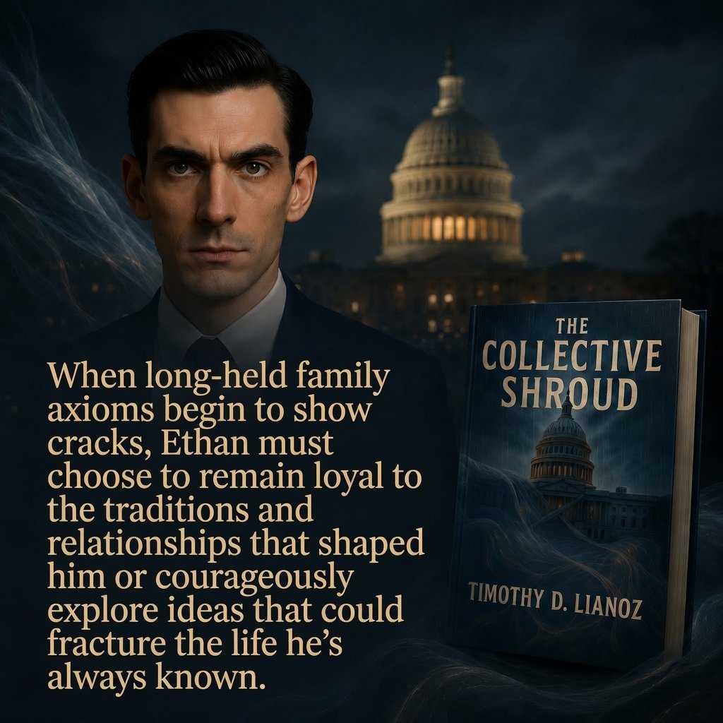 TimothyLianoz's tweet photo. Meet Ethan Mercer — the sharp, ambitious young staffer at the heart of The Collective Shroud by Timothy D. Lianoz.

Have you met him yet? 🔥 Drop a comment and tell us what you think of Ethan so far! https://t.co/PKLjOvu0ot