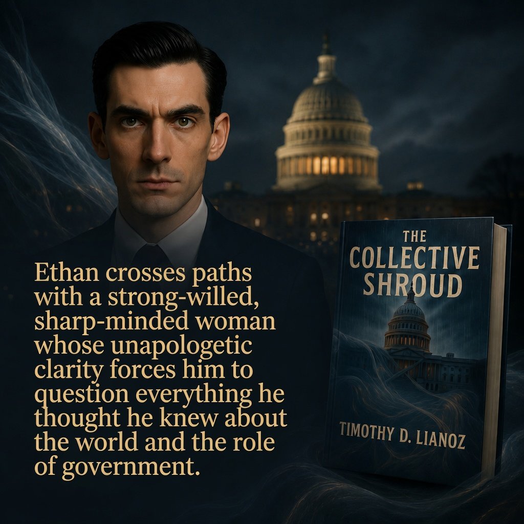 TimothyLianoz's tweet photo. Meet Ethan Mercer — the sharp, ambitious young staffer at the heart of The Collective Shroud by Timothy D. Lianoz.

Have you met him yet? 🔥 Drop a comment and tell us what you think of Ethan so far! https://t.co/PKLjOvu0ot