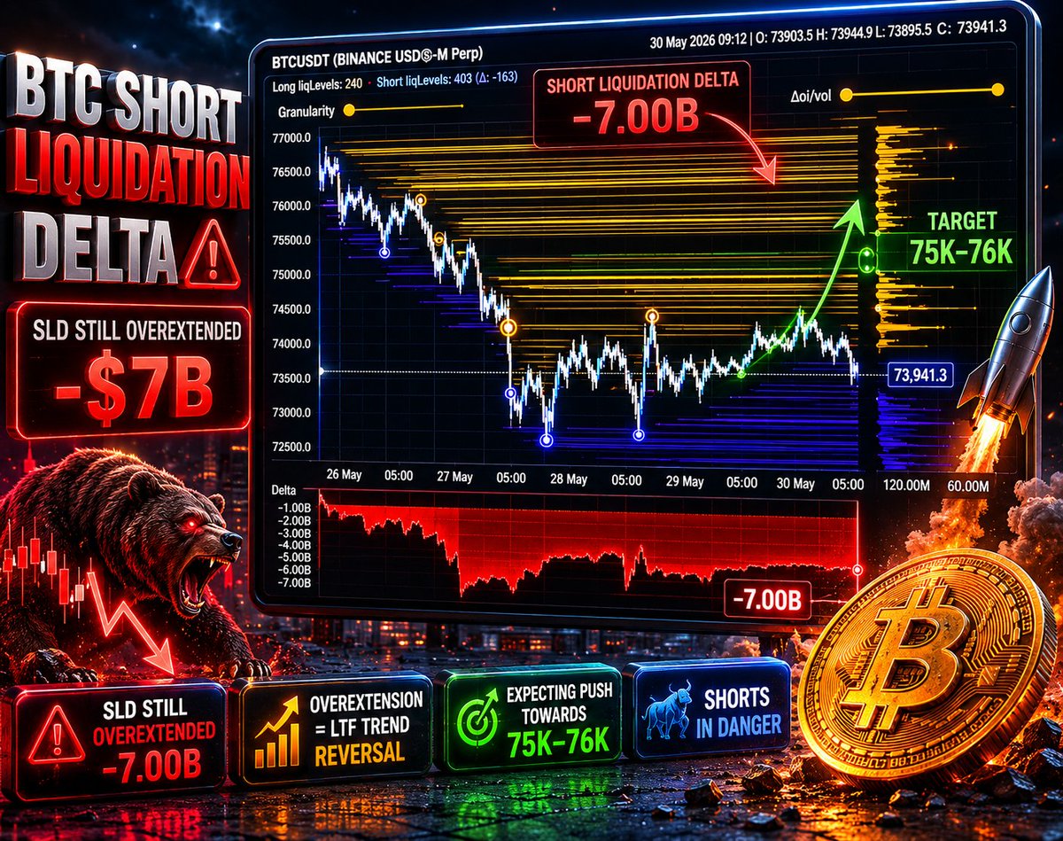 tradingheights's tweet photo. 𝐈𝐍𝐒𝐈𝐆𝐇𝐓: 𝐁𝐓𝐂 𝐒𝐇𝐎𝐑𝐓𝐒 𝐀𝐑𝐄 𝐒𝐓𝐈𝐋𝐋 𝐈𝐍 𝐃𝐀𝐍𝐆𝐄𝐑 ⚠️

$BTC #Bitcoin #btc #btcusdt https://t.co/6EpBqQUZtQ
