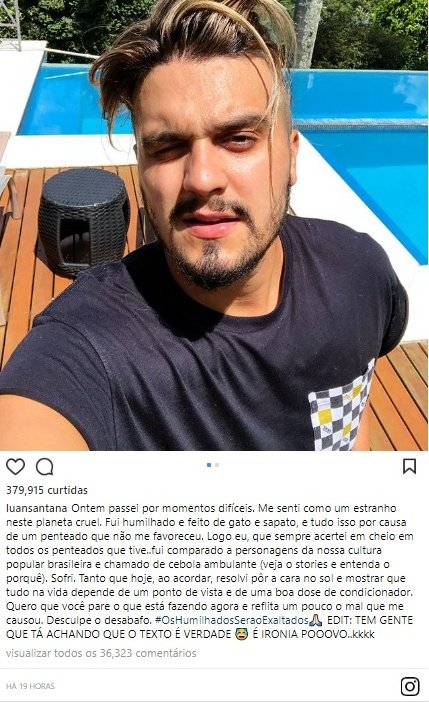 viroustwr's tweet photo. nem parece que sao fãs de um caea q fez isso no próprio Instagram https://t.co/GZP45U4PY1