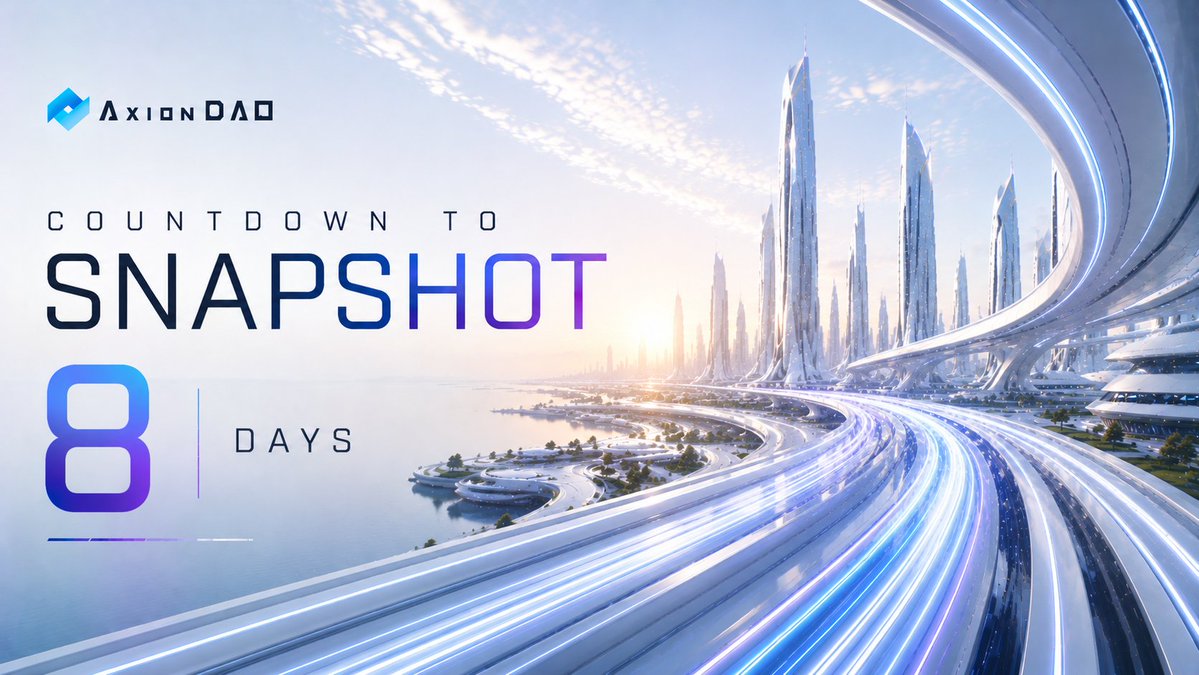 axion_network's tweet photo. Did You Know⁉️
Just 8 Days Left Until Snapshot!

Visit &amp; subscribe with us on Discord for the latest updates and to open a #support_ticket if you have any questions. We will not assist anyone through private DMs! Private DMs = Scammers ~ Never Forget!
https://t.co/swosnmPqYC https://t.co/7P3zX6sUmk