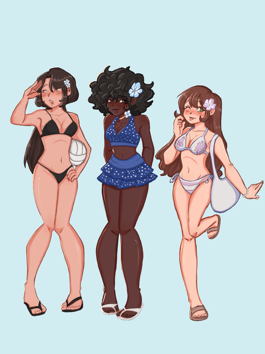 Shorca_art's tweet photo. Summertime Beach Party! 
#ocart #OC #bikini https://t.co/PxfHCnTQEd