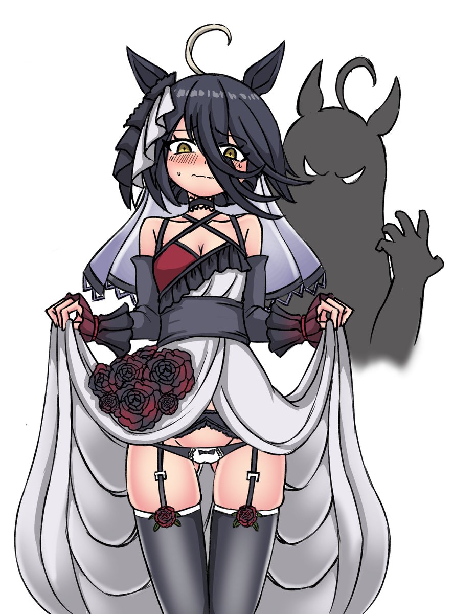 magicalgirlnoir's tweet photo. Bridal Manhattan Cafe, Wedding Night Edition, as a commission for @20XXPygmalion ! Thank you so much for your support! https://t.co/BGR4VEp5tM