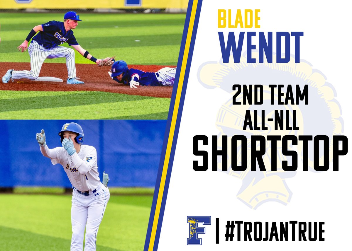 BaseballFindlay's tweet photo. Congratulations to Blade Wendt on his selection for 2nd Team All-NLL Buckeye Division Shortstop!

#TrojanTrue https://t.co/zWPUGXyzdU