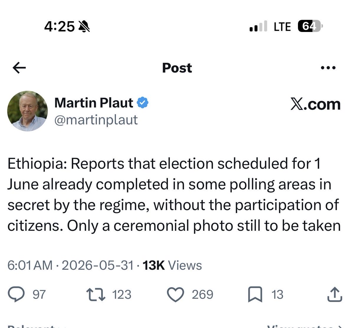 AmharaOttawa's tweet photo. While millions face war, displacement & insecurity, the regime is staging a so-called election to manufacture legitimacy. Reports showed voting was completed in secret without citizen participation: a political theater, not democracy.
#SHAMEELECTION
#NoPeaceNoElection #Ethiopia https://t.co/i1urP4MP0E