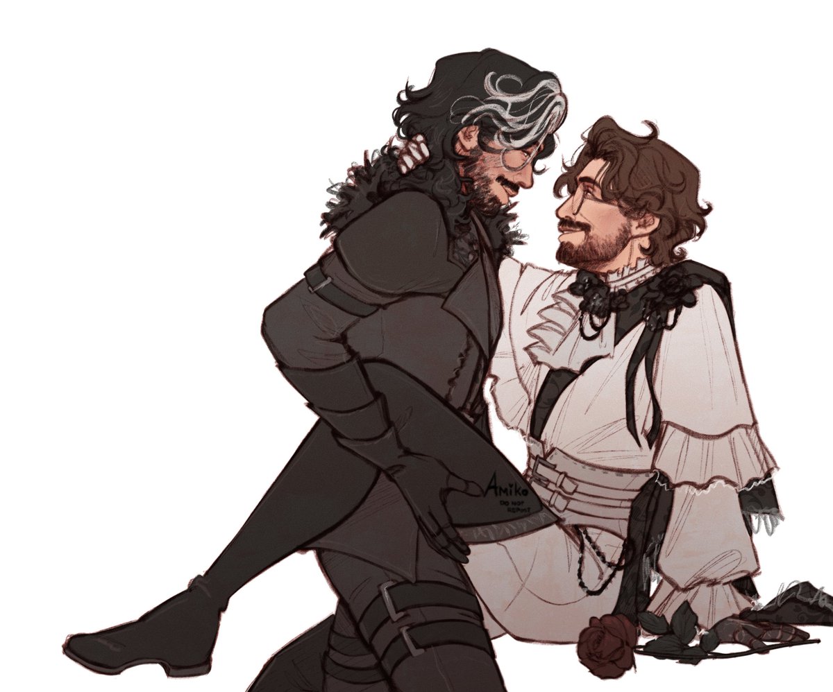 AmikoRoyAi's tweet photo. Rumour has it that the Knight might be in love with the Scholar 🌹

#ClairObscurExpedition33 #Expedition33 #verstave https://t.co/BPNypu8Zo2